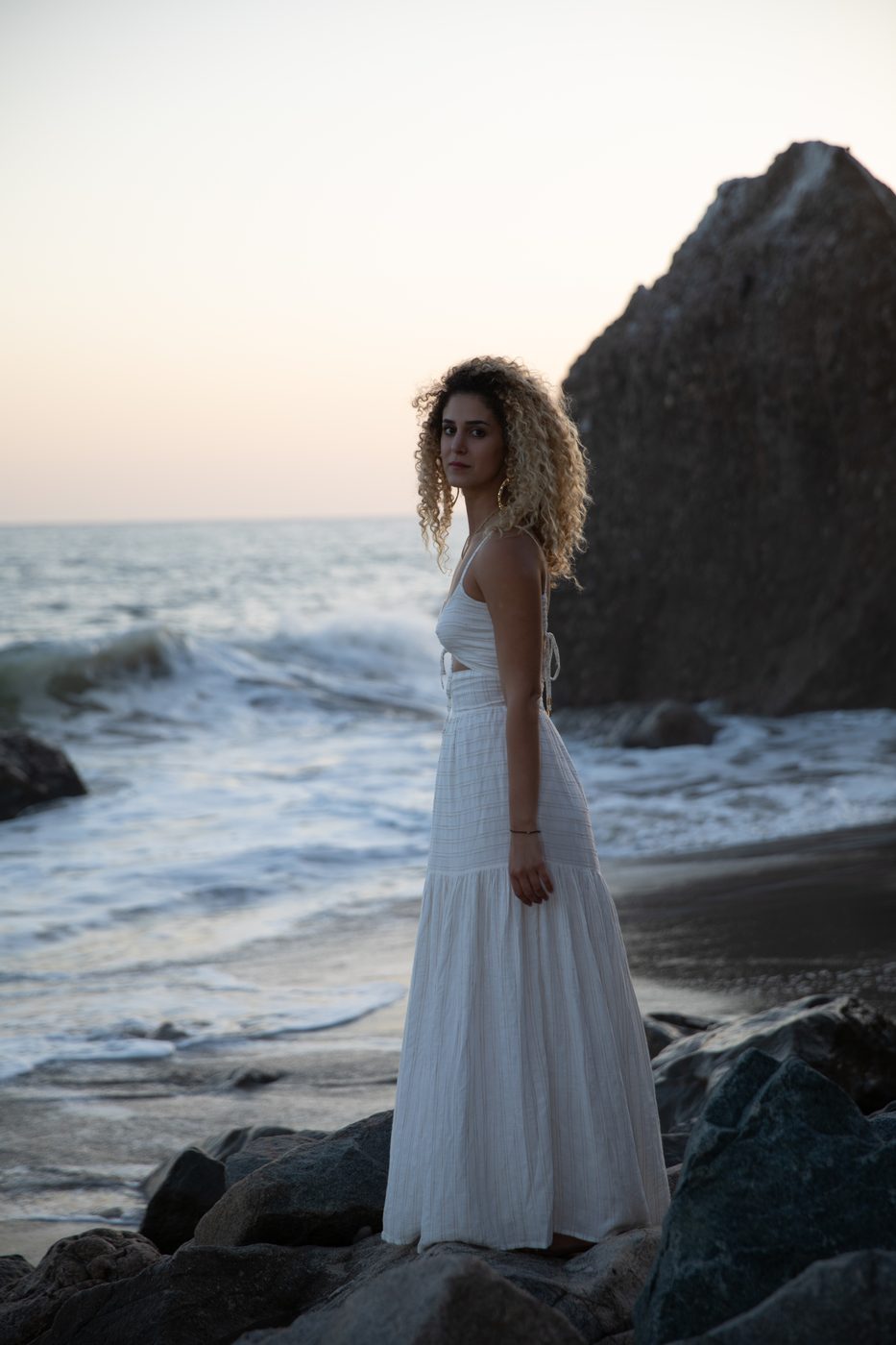 Roni at the shoreline